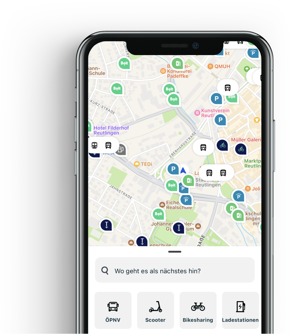 Vorschau der Unbound Mobility App